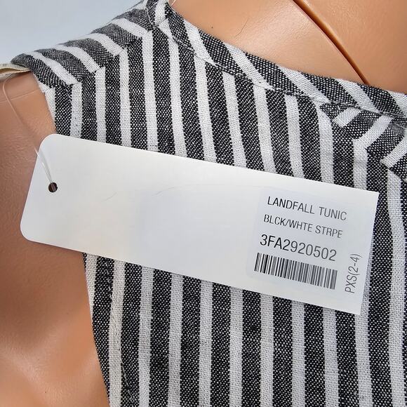 NWT Soft Surroundings Top Landfall Tunic Linen Blend Cold Shoulder PXS Petite XS - Picture 5 of 11